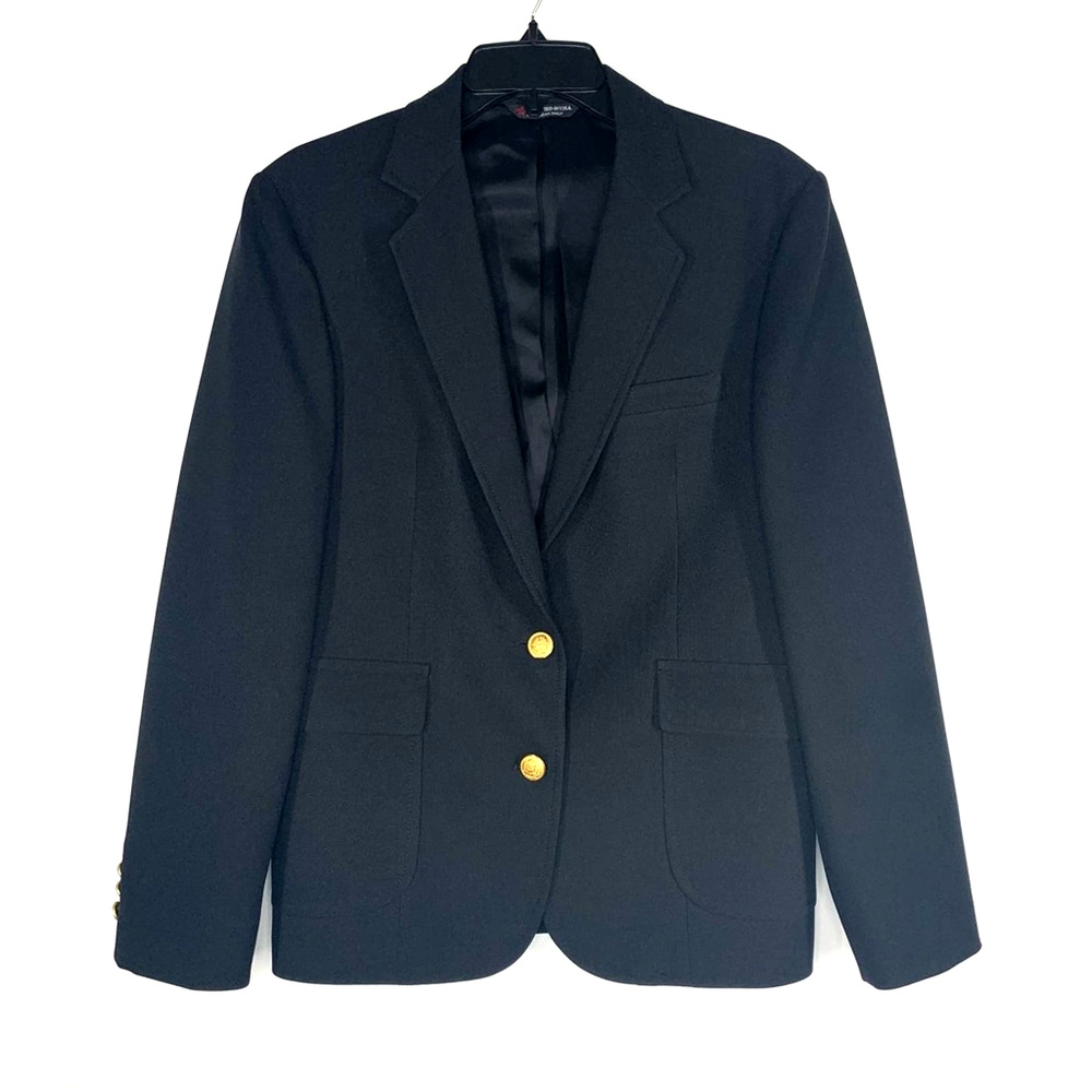 LAST CHANCE! 90s Vintage Classic Academic Schoolgirl Blazer Black S